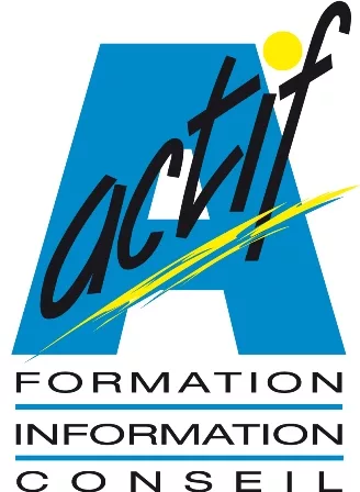 Logo ACTIF bleu et jaune 2015