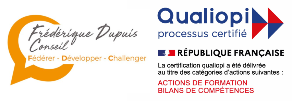 Frédérique Dupuis Conseil - Logo Qualiopi - Actions de formation et bilans de compétences